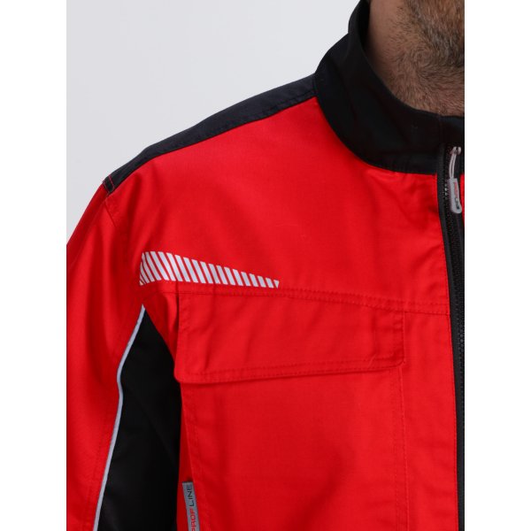 Куртка ProfLineSpecialist (тк.Смесовая,240), красный/черный