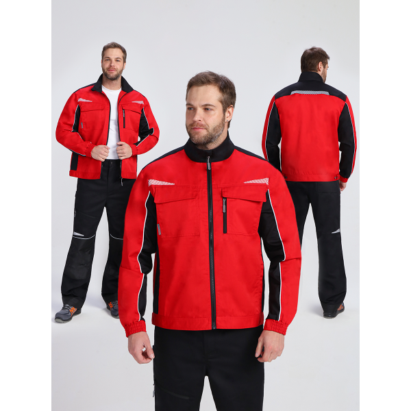 Куртка ProfLineSpecialist (тк.Смесовая,240), красный/черный
