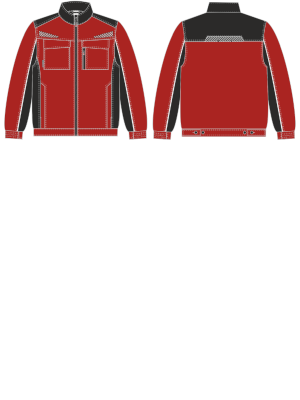 Куртка ProfLineSpecialist (тк.Смесовая,240), красный/черный