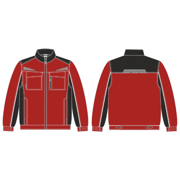 Куртка ProfLineSpecialist (тк.Смесовая,240), красный/черный