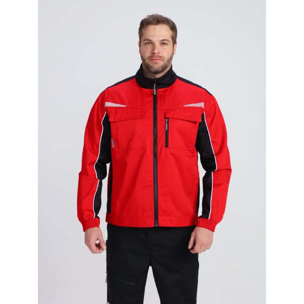Куртка ProfLineSpecialist (тк.Смесовая,240), красный/черный