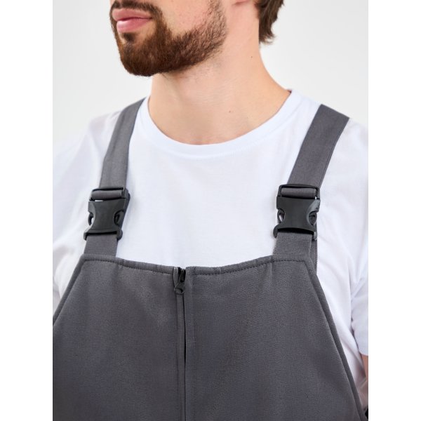 Костюм зимний Труженик-Ультра-2 СОП (тк.Смесовая,210) п/к, т.серый/красный