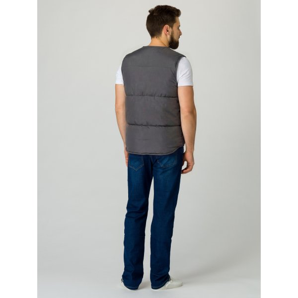 Жилет утепленный Комфорт (тк.Таслан), т.серый