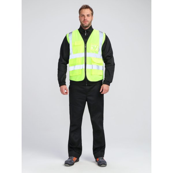 Жилет сигнальный ProfLineLeader СОП-4 (тк.Полиэфир,130), желтый