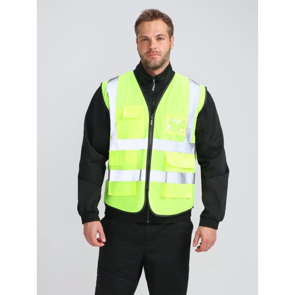 Жилет сигнальный ProfLineLeader СОП-4 (тк.Полиэфир,130), желтый