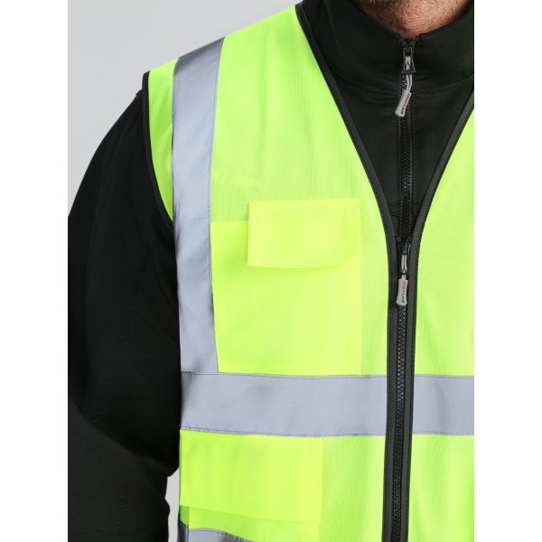 Жилет сигнальный ProfLineLeader СОП-4 (тк.Полиэфир,130), желтый