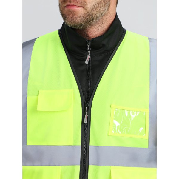 Жилет сигнальный ProfLineLeader СОП-4 (тк.Полиэфир,130), желтый