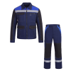 Костюм ProfLineBase-1 (тк.Твил,210) брюки, т.синий/черный/васильковый