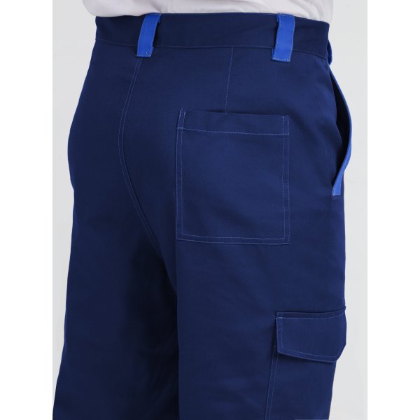 Костюм ProfLineBase-1 (тк.Твил,210) брюки, т.синий/черный/васильковый