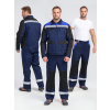 Костюм ProfLineBase-1 (тк.Твил,210) брюки, т.синий/черный/васильковый