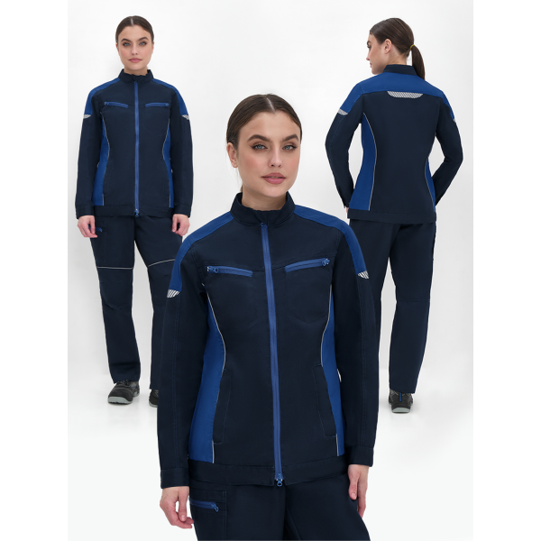 Куртка женская ProfLineSpecialist (тк.Смесовая,240), т.синий/васильковый