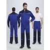 Костюм Строй-1 CH МВО (тк.Смесовая,280) брюки, васильковый/т.синий