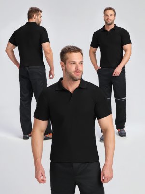 Рубашка поло ProfLineBase (тк.Пике,180), черный