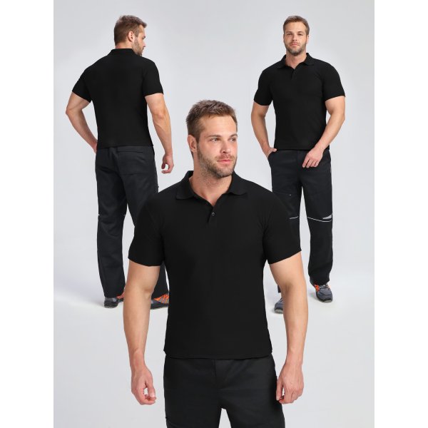 Рубашка поло ProfLineBase (тк.Пике,180), черный