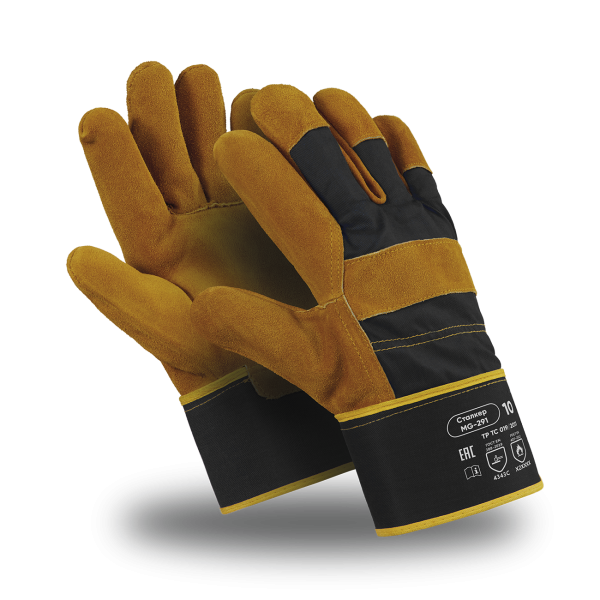 Перчатки Manipula Specialist® Сталкер (спилок/ткань+интерлок), SPL-71/MG-291