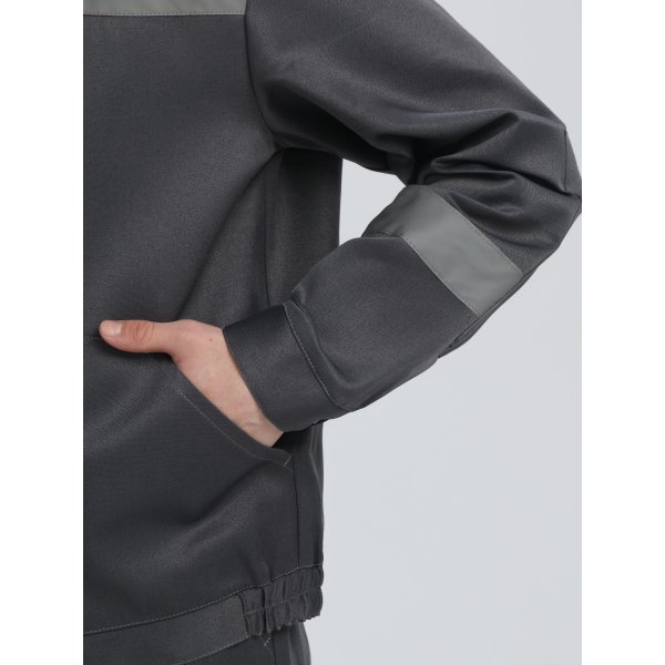 Костюм Лигор-1 СОП (тк.Смесовая,210) брюки, т.серый/св.серый