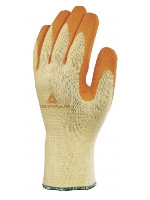 Перчатки DeltaPlus™ VE730OR (хлопок/полиэстер+рельефный латекс)