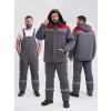 Костюм зимний Квайл-2 СОП  (тк.Смесовая,210) п/к, т.серый/красный