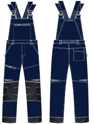 Полукомбинезон ProfLineSpecialist (тк.Смесовая,240), т.синий