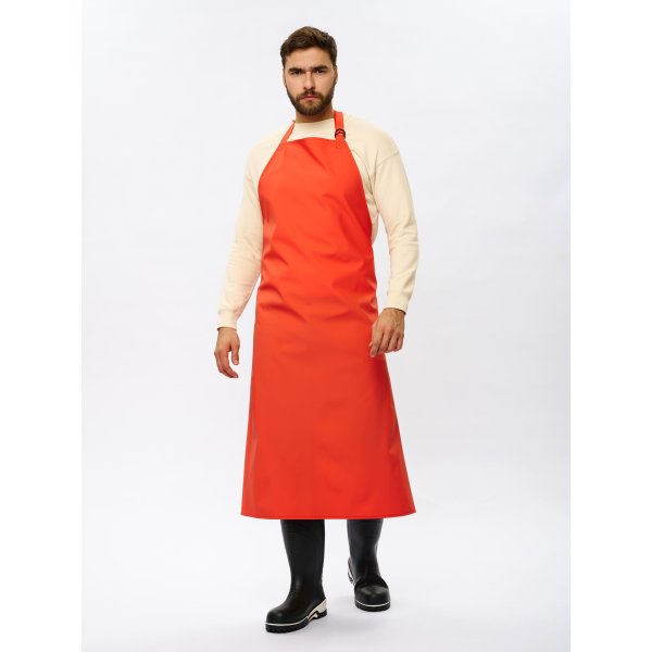 Фартук влагозащитный для рыбаков ProfLineSpecialist (ПВХ,550), оранжевый