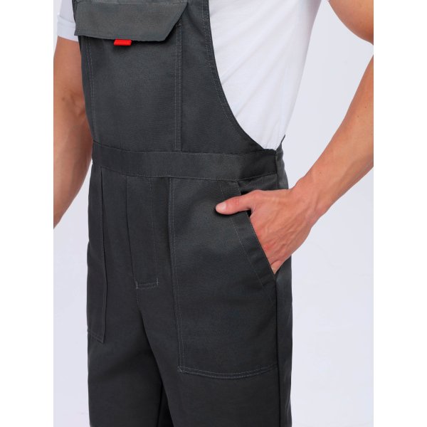 Костюм Флофт-2 Премиум СОП У. (тк.Смесовая,240) п/к, т.серый/серый/красный