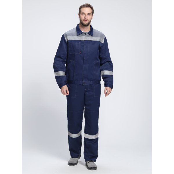 Костюм Лигор-2 СОП К. (тк.Смесовая,210) п/к, т.синий/серый