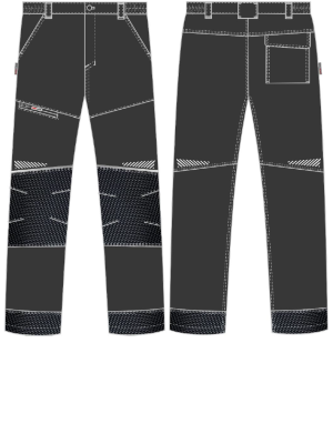 Брюки ProfLineSpecialist (тк.Смесовая,240), черный