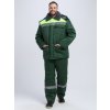 Костюм зимний Квайл-1 СОП (тк.Смесовая,210) брюки, т.зеленый/желтый
