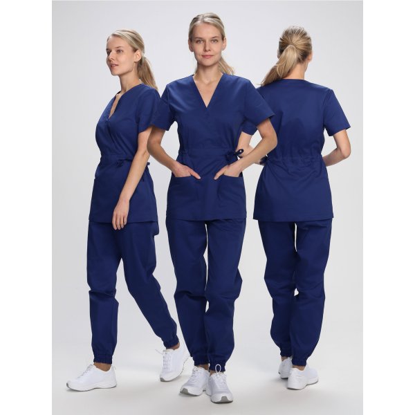 Костюм женский Сити-001 (тк.Смесовая,145) MedLine, т.синий