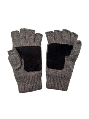 Перчатки-рукавицы утепленные ProfLineSpecialist (Полушерсть/спилок), серый