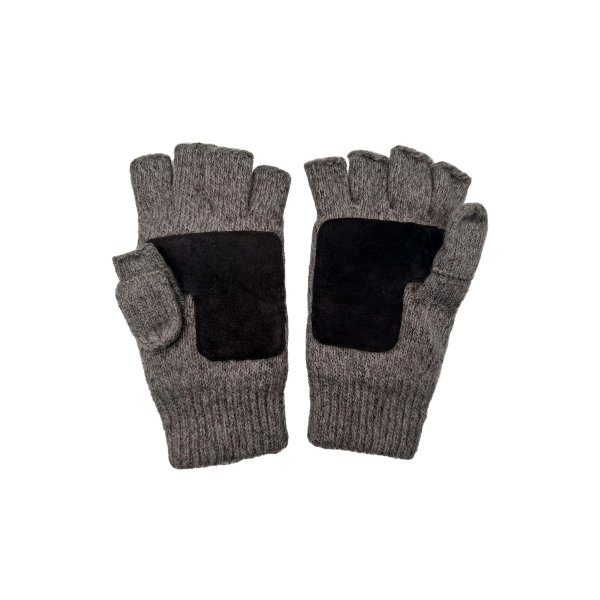 Перчатки-рукавицы утепленные ProfLineSpecialist (Полушерсть/спилок), серый