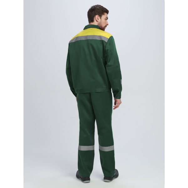 Костюм Лигор-2 СОП (тк.Смесовая,210) п/к, зеленый/желтый