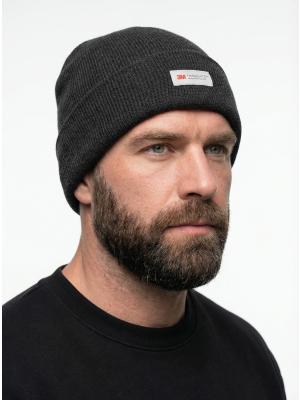 Шапка утепленная ProfLineLeader (Полушерсть), черный