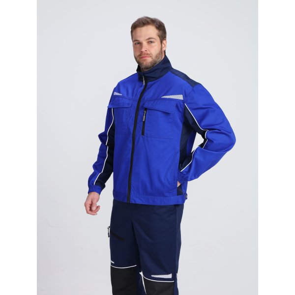 Куртка ProfLineSpecialist (тк.Смесовая,240), васильковый/т.синий