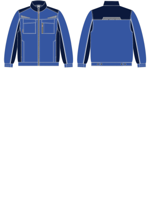 Куртка ProfLineSpecialist (тк.Смесовая,240), васильковый/т.синий