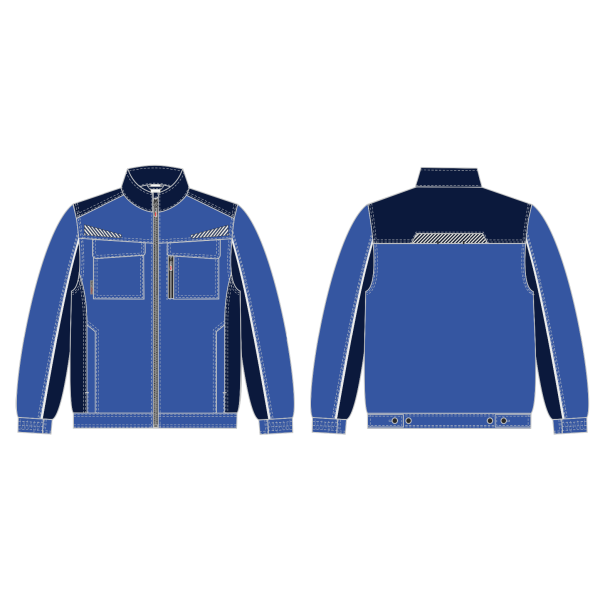 Куртка ProfLineSpecialist (тк.Смесовая,240), васильковый/т.синий