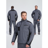 Куртка ProfLineLeader (тк.Хлопок/Спандекс,260), серый/черный