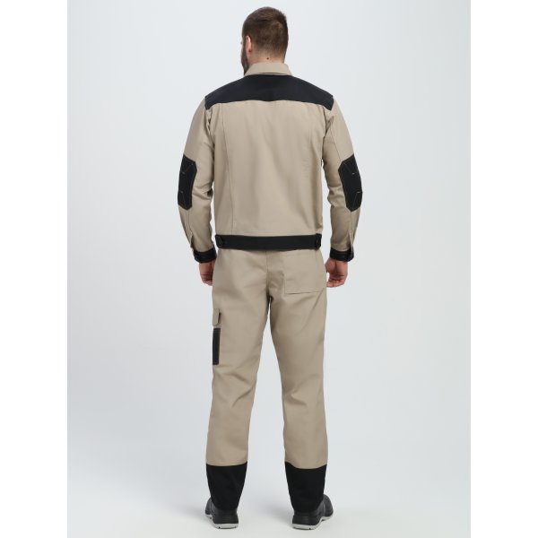 Костюм Вест IMP (тк.Канвас,260) брюки, бежевый/черный