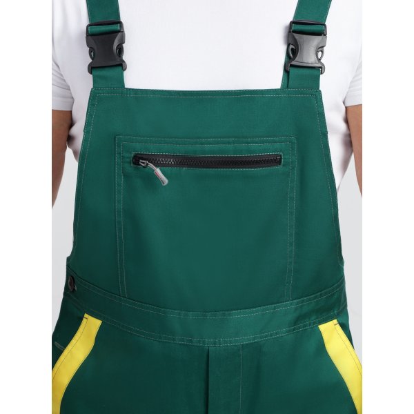 Костюм ProfLineBase-2 (тк.Твил,210) п/к, зеленый/черный/желтый