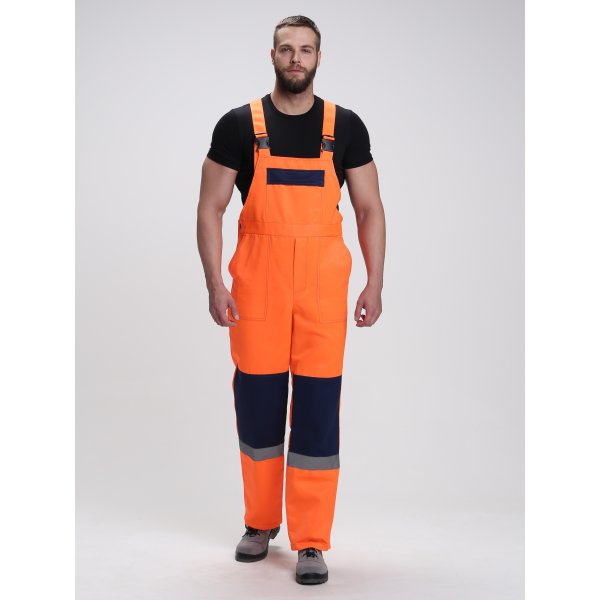 Костюм сигнальный Лигор-2 СОП (тк.Смесовая,210) п/к, оранжевый/т.синий