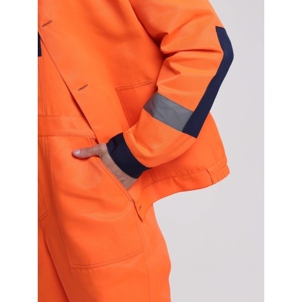 Костюм сигнальный Лигор-2 СОП (тк.Смесовая,210) п/к, оранжевый/т.синий