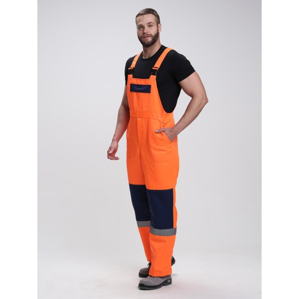 Костюм сигнальный Лигор-2 СОП (тк.Смесовая,210) п/к, оранжевый/т.синий