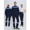 Костюм женский Веснис-1 СОП (тк.Саржа,250) брюки, т.синий/васильковый