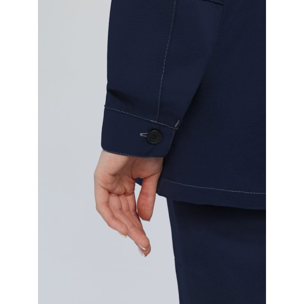 Костюм женский Веснис-1 СОП (тк.Саржа,250) брюки, т.синий/васильковый