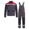 Костюм ProfLineBase-2 (тк.Твил,210) п/к, т.серый/черный/красный