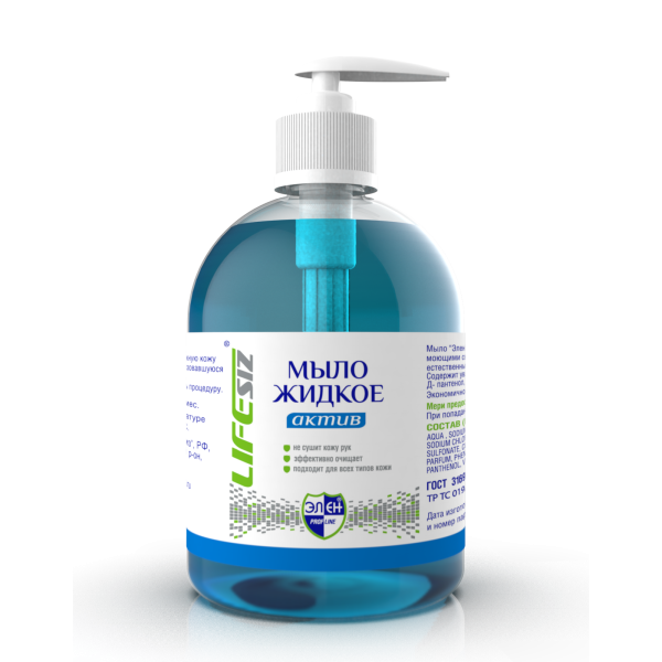 Мыло жидкое Элен™ серия АКТИВ 250 мл (с дозатором), арт.1009