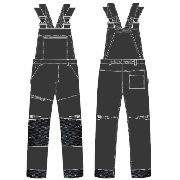 Полукомбинезон ProfLineSpecialist (тк.Смесовая,240), черный