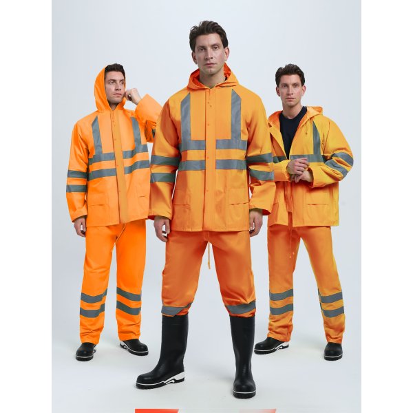 Костюм влагозащитный сигнальный ProfLineSpecialist СОП (ПВХ,210), оранжевый