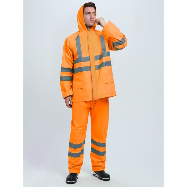 Костюм влагозащитный сигнальный ProfLineSpecialist СОП (ПВХ,210), оранжевый
