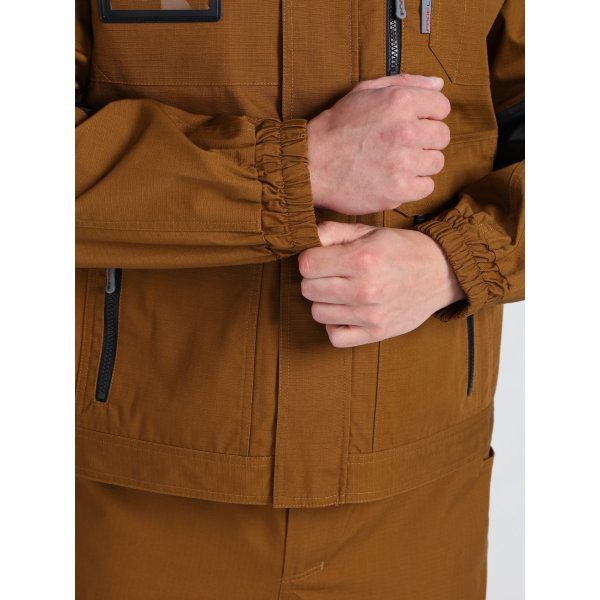 Куртка ProfLineSpecialist (тк.РипСтоп,240), коричневый/черный